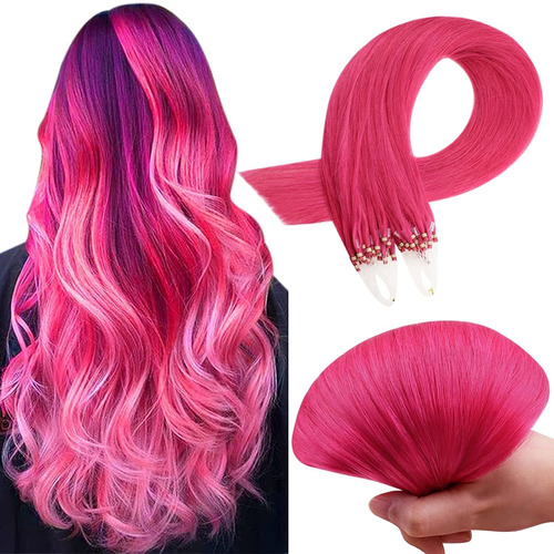 Extensiones De Cabello Natural Rosa Caliente 20in 25gr