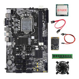 Placa Base B75 Eth De 12 Pcie, Cpu G16xx+ddr3 De 4 Gb, 1600