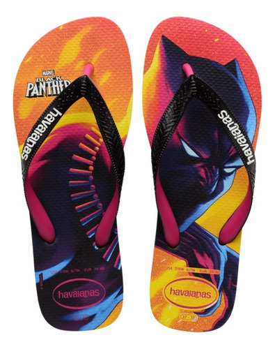 Ojotas Havaianas Black Panther Originales Licencia 39 Al 46