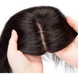 Topo De Cabeça Silicone P/ Alopecia Imita Couro Cabelo 55cm