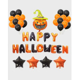 Kit Decoración Halloween Globos Metalizados Halloween 