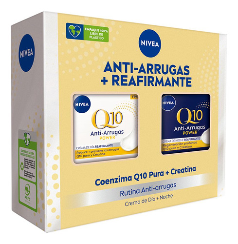 Pack Nivea Rutina Q10 Antiarrugas Día Noche