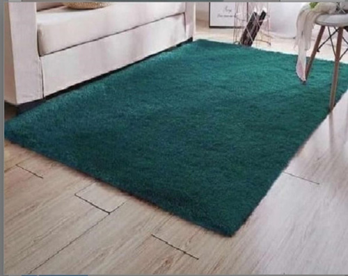 Alfombra Peluda Verde  200x240 Cm