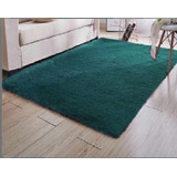 Alfombra Peluda Verde  200x240 Cm