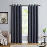 Juego De Cortinas Blackout Eclipse Color Azul Indigo