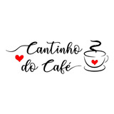 Adesivo Decorativo De Parede Frase Cantinho Do Café Cozinha