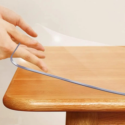 Protector De Mesa Pvc Transparente 40x76cm Antirayas Vinilo