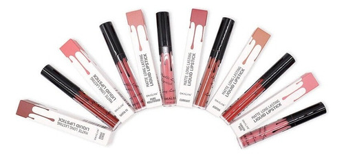 Labial Okalan Liquid Lipstick Okalan Matte Liquid Lipstic Color E6 Rouge Cerise