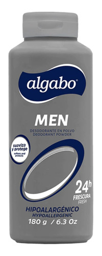 Desodorante En Polvo Talco Men 24 H Algabo 180g