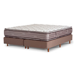 Sommier Americana La Cardeuse Topfuan Queen De 190cmx140cm  Marrón