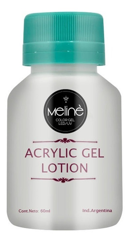 Meliné Acrylic Gel Lotion Construcción Uñas Esculpidas 60cc