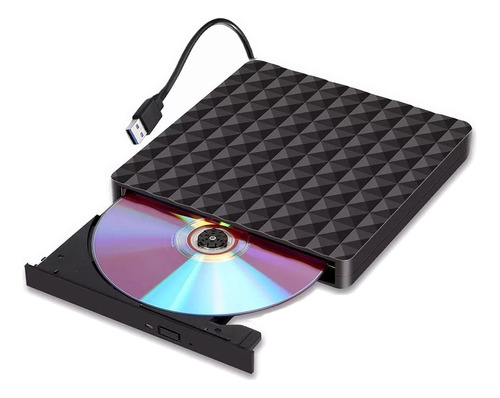 Grabador Lector Externo Con Usb 3.0 Dvd/cd Slim Para Win Mac