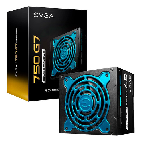 Fuente De Poder Evga Supernova Eco Mode G7 750w 80+ Gold Atx Color Negro