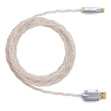 Cable De Teclado Usb C Rgb, Cable Luminoso Rgb De Fibra Ópti