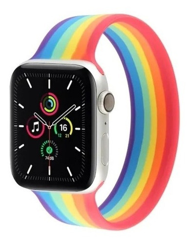 Malla Para Apple Watch Se 1 2 3 4 5 6 44 / 42 Mm Rainbow