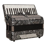 Acordeon Eagle Pbk 0780 80 Baixos - Loja Jarbas Instru Cor Branco