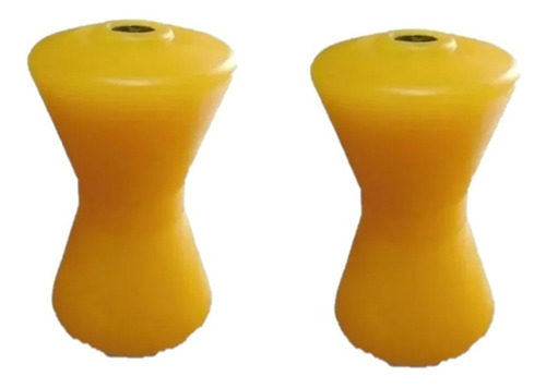 2u Rodillo Doble Cono Trailer 150mm (amarillo Termoformado)