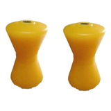 2u Rodillo Doble Cono Trailer 150mm (amarillo Termoformado)