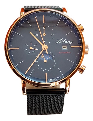 Reloj Ailang Automatico De Lujo Fase Solar/lunar Casual