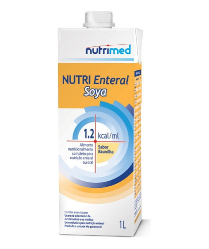 Nutri Enteral Soya 1l - Nutrimed/danone - Kit 12 Unidades