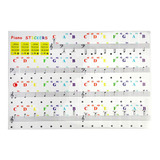 Stickers Pegatinas Teclado De Piano Transparente De Colores