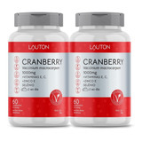 Combo 2 Cranberry 1000mg  Vegano 120 Comprimidos - Lauton Sabor Sem Sabor