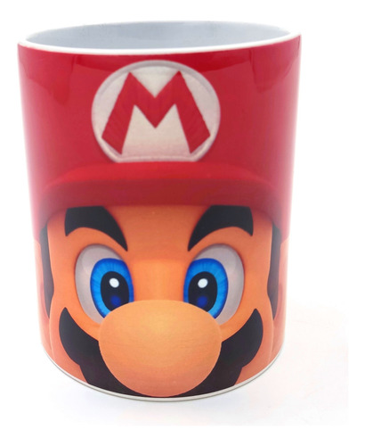 Mug Taza Pocillo Porcelana Mario Bros Logo Juego