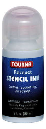 Tourna Racquet Stencil Ink Cor Branco