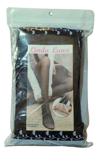 Calza Térmica Efecto Piel Panty Mujer Negro Talle Único 