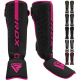 Espinilleras Rdx Talle L, Para Artes Marciales, Rosa Y Negro