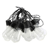 Aruoy 20pcs Guirnalda De Luces Solares Con Focos Vintage