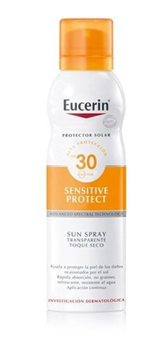 Eucerin Sensitive Protect 30fps Toque Seco 200ml