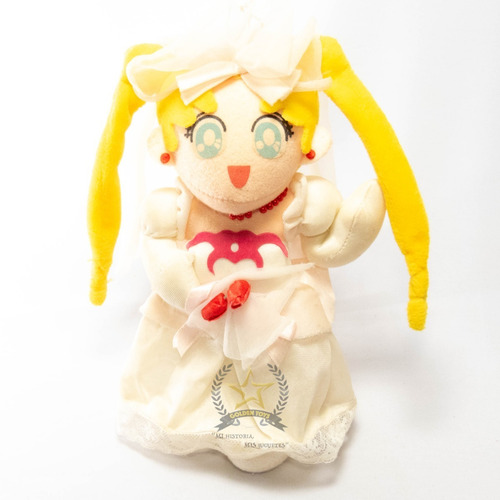 Peluche Sailor Moon Vintage Vestido Novia C Ramo Golden Toys