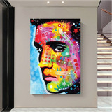 Cuadro Elvis Presley Abstracto Canvas Grueso 140x90