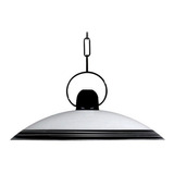 Lampara Colgante Vidrio Curvo Paris 35cm C/cadena Apto Led