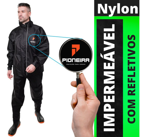 Capa Chuva Moto Impermeavel Pioneira Storm Nylon Promoção