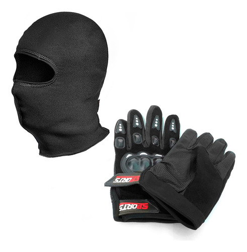 Toca Ninja Balaclava + Luva Para Frio Motociclista