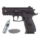 Pistola Airgun Co2 P226 Blowback Wingun Semiautomático 4.5mm