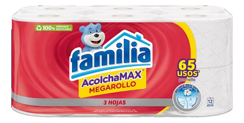 Papel Higienico Familia Acolcha Max Megarollo X12 Rollos