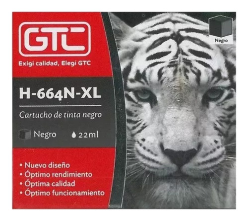 Cartucho De Tinta Para Hp 664 Xl Negro, 2135 3635 4675 5075