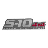 Adesivo S10 4x4 Turbo Electronic Vermelho Verde 2009 A 2011
