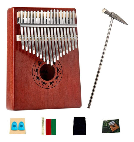 Kalimba - Piano De Dedo Con 17 Llaves, Portátil, De Madera,