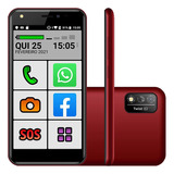 Celular Do Idoso 4g Letras Grandes 32gb Dual Chip Tela 5 Sos