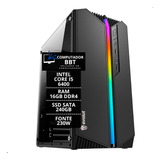 Pc Intel Core I5 6ª Ger 16gb Ddr4 240gb Ssd Gabinete Gamer