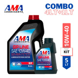 Kit Aceites Lubricantes Motor Ama Gp Semi Sintetico 10w40 4l