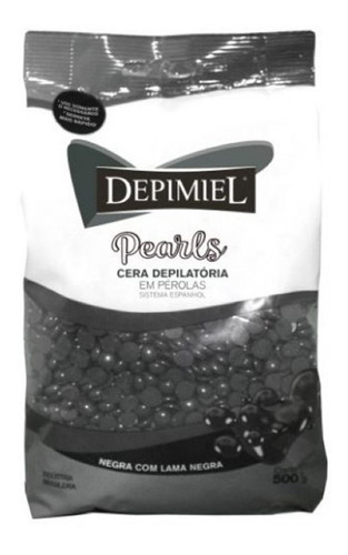 Cera Depilatória Pérolas Pearls Negra 500g Depimiel