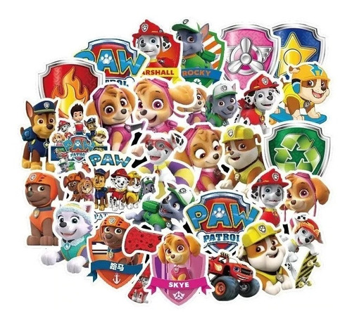 Patrulla Canina - Set De 50 Stickers / Calcomanias