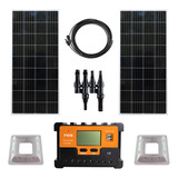 Kit Motorhome Energia Solar 400wp En 2 Paneles 200wp C/u