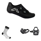 Zapatilla De Ruta Metha Speed + Pedal Shimano +medias Regalo