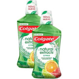 Kit 2 Enxaguante Bucal Colgate Natural Extracts Citrus 500ml